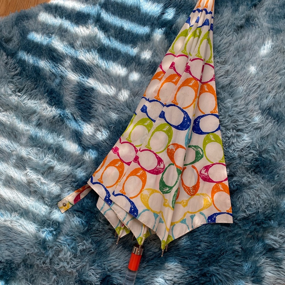 Vintage used coach umbrella